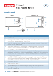 NSS evo2 Guía rápida de uso