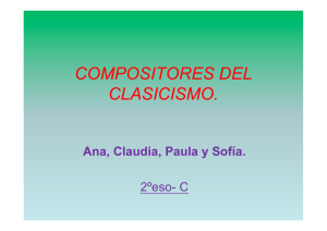 Compositores del clasicismo musical.