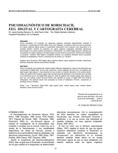 psicodiagnóstico de rorschach, eeg digital y cartografía cerebral
