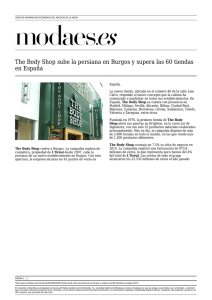 The Body Shop sube la persiana en Burgos y supera las 60 tiendas