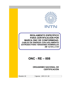 ONC-RE-008 Reglamento Especifico para Certificación por Marca
