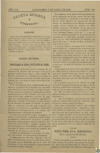 Gaceta Minera - 08/04/1890, Página 1