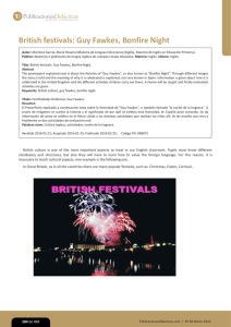 British festivals: Guy Fawkes, Bonfire Night