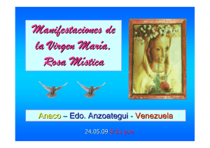 manifestaciones de la rosa mystica en anaco venezuela