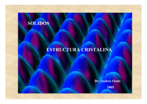 estructura cristalina solidos