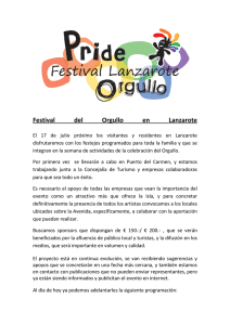 Festival del Orgull al del Orgullo en Lanzarote en Lanzarote