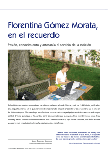 Florentina Gómez Morata, en el recuerdo