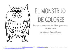 Imágenes extraídas del libro y recursos “El monstruo de colores