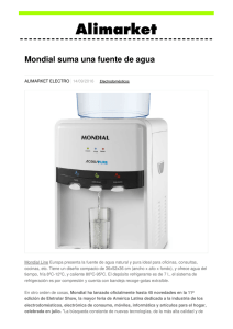 Mondial suma una fuente de agua - Noticias de Electro en Alimarket