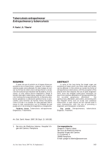 Tuberculosis extrapulmonar Extrapulmonary tuberculosis