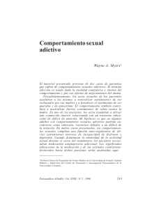 Comportamiento sexual adictivo - Asociación Psicoanalítica de