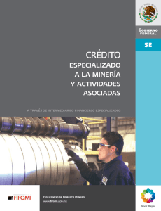 Crédito especializado a la minería y actividades asociadas