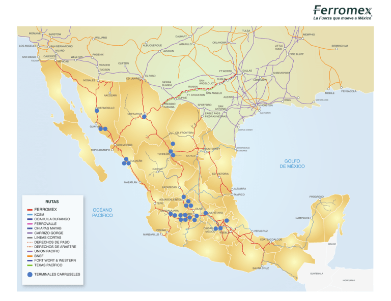 GOLFO DE MÉXICO OCÉANO PACÍFICO