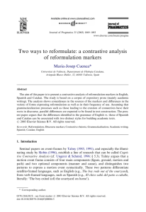 Two ways to reformulate