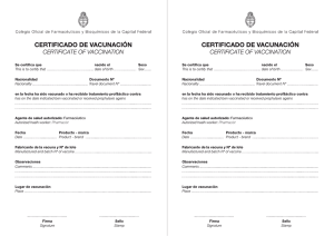 COFYBCF certificados de vacunacion baja