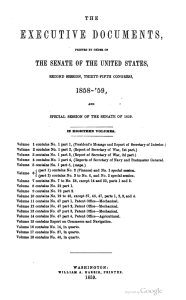THE EXECUTIVE DOCUMNTS PRINTED BY ORDER OF THE