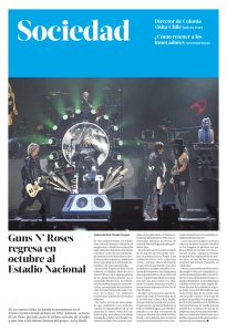 Guns N` Roses regresa en octubre al Estadio Nacional