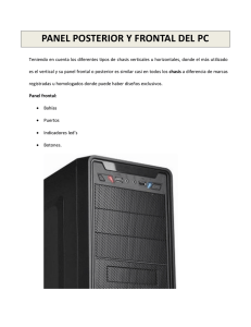 PANEL POSTERIOR Y FRONTAL DEL PC