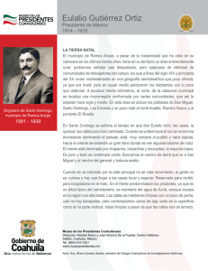 Eulalio Gutiérrez Ortiz - Museo de los Presidentes Coahuilenses