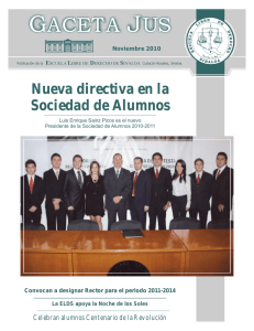 Gaceta Noviembre 2010.cdr - Escuela Libre de Derecho de Sinaloa