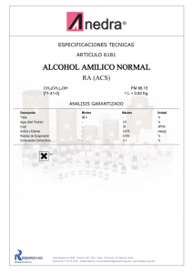 alcohol amilico normal