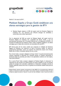 Mediaset España y Grupo Godó establecen una alianza estratégica