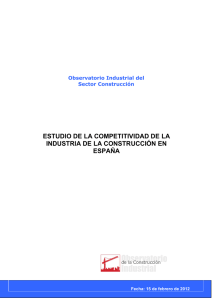 Estudio de la Competitividad de la Industria de la Construcción en