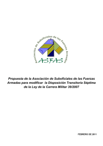 Propuesta de la Asociación de Suboficiales de las - AS-FAS