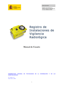 Manual de Usuario del Registro de Instalaciones de Vigilancia