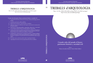 Treballs d`Aqrqueologia 18 - Revistes Digitals de la UAB