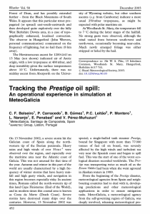 Tracking the Prestige oil spill: An operational