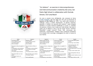 “Un Italiano”: an exercise in Intercomprehension and