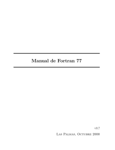 Apuntes de Fortran 77 - Numérico y Matemáticas