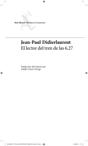 Jean-Paul Didierlaurent El lector del tren de las 6.27