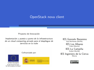 OpenStack nova client - IES Gonzalo Nazareno