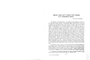 A.lgunas cartas del D. Antonio Soler dirigidas al D. Giambattista