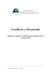 Conflicto y Desarrollo - Fundación Cambio Democrático