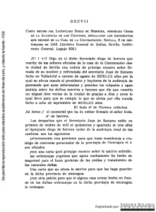 Carta de Diego de Herrera, nombrado Oidor de la Audiencia de los