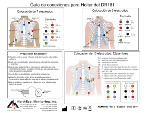 Guía de conexiones para Holter del DR181