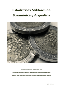 Estadísticas Militares de Suramérica y Argentina