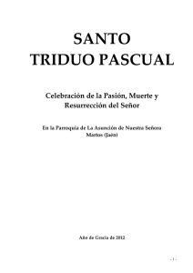 Cuadernillo celebración Triduo Pascual 2012