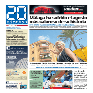 Málaga ha sufrido el agosto más caluroso de su historia