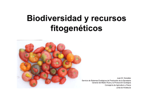 Biodiversidad y recursos fitogenéticos