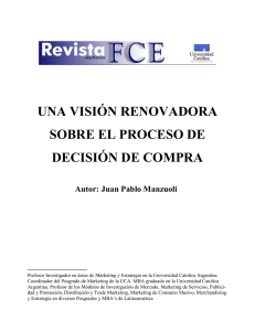 UNA VISIÓN RENOVADORA SOBRE EL PROCESO DE DECISIÓN