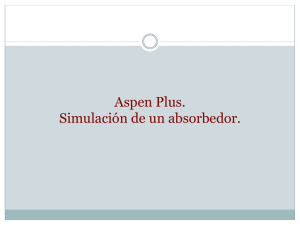Aspen Plus. Simulación de un absorbedor.