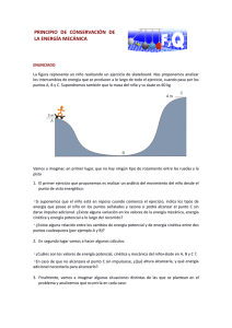 principio de conservación de la energía mecánica