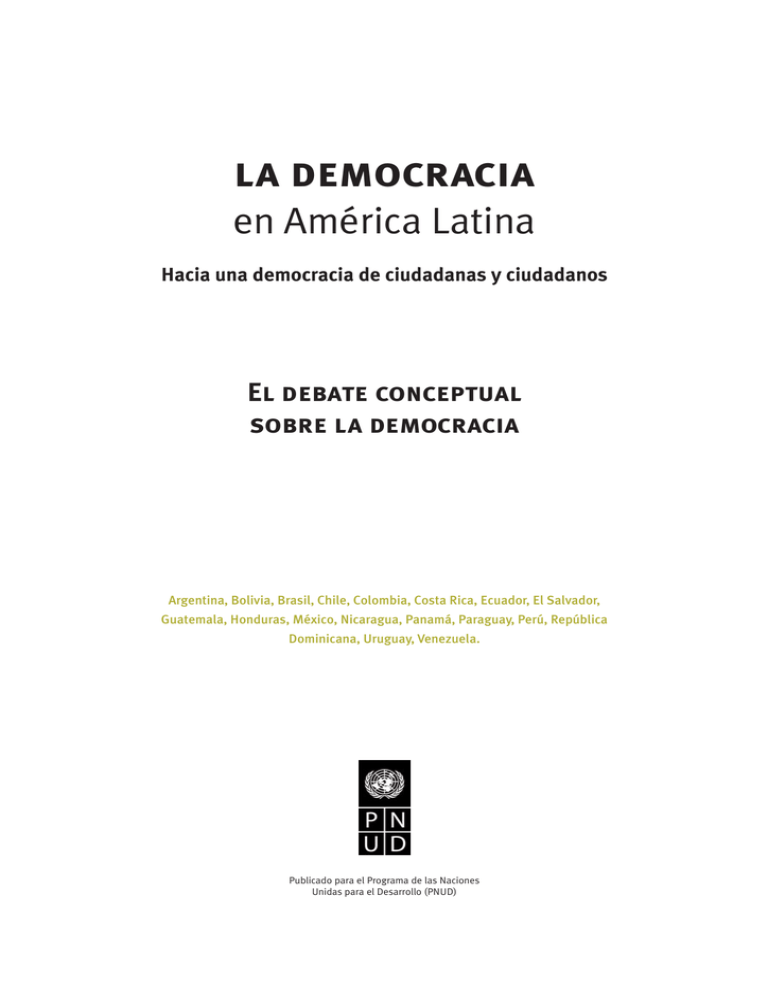 Notas Sobre La Democracia En Am Rica Latina