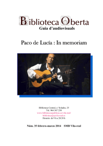 Paco de Lucía : In memoriam Paco de Lucía : In memoriam