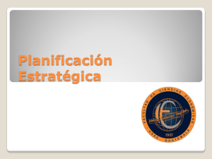 Planificación Estratégica - Especialidad Mercadotecnia 2012
