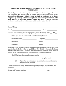 Detach, sign, and return this page to your child`s school indicating